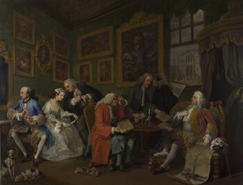 “El contrato matrimonial” (1743), de