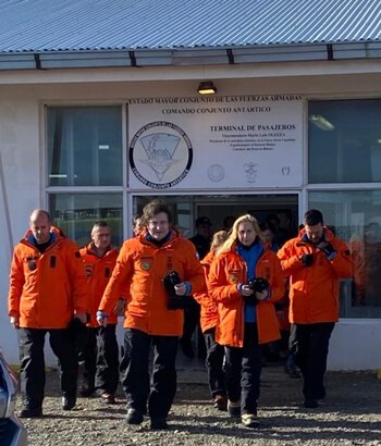 Milei en la Antártida