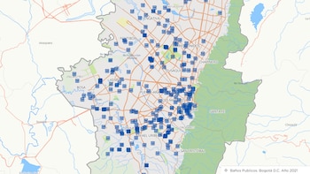 Bogotá ahora tiene un mapa interactivo para poder ubicar los baños públicos en la ciudad.