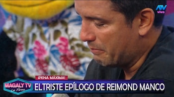 Reimond Manco devastado: así lloró tras reconocer infidelidad fuera de cámaras. Captura: Magaly TV La Firme.