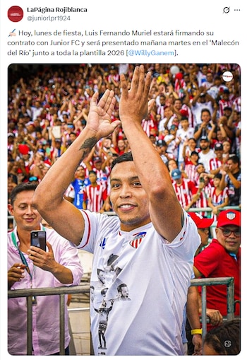 Luis Fernando Muriel estaría próximo