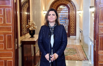 La Canciller de Libia Najla