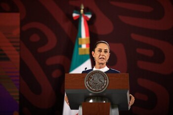Mexican President-elect Claudia Sheinbaum speaks