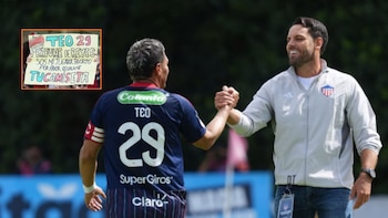 Sebastián Viera, entrenador del Junior de Barranquilla, agradeció la compañía de los hinchas en Bogotá: esto dijo sobre la posición de Zidane