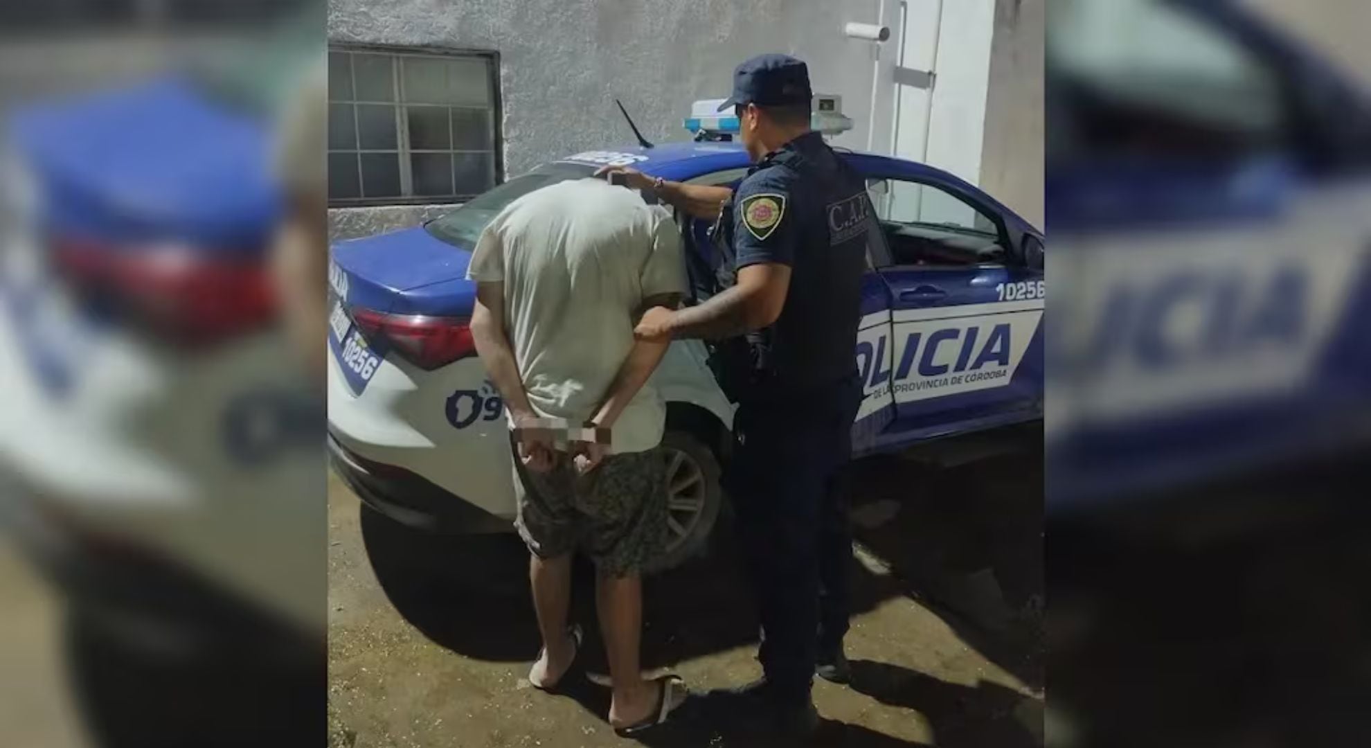 Así detuvieron al agresor (Gentileza: El Doce.tv)