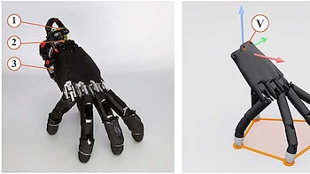 Cómo funciona la mano robótica que aprendió a caminar, recuperar el equilibrio y usar un teclado