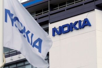 Logo de Nokia, en una
