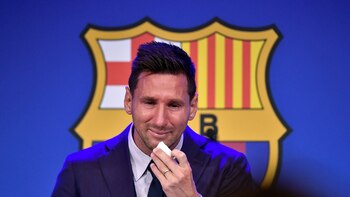 Messi abandonó el Barcelona entre