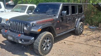 El vehículo asegurado
(Guardia Nacional)