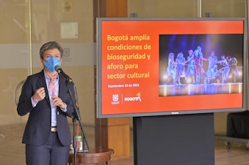Aforo de lugares del sector cultural en Bogotá ahora será del 75%