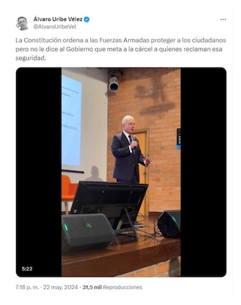 Con este mensaje, el expresidente