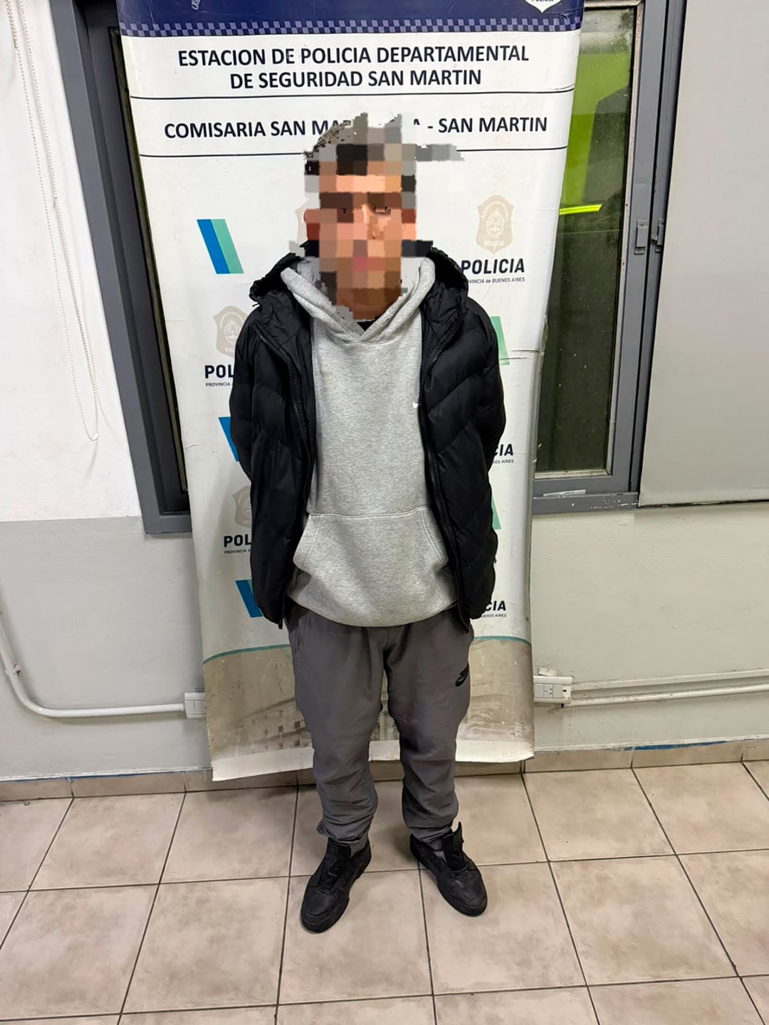 El adolescente tras ser detenido
