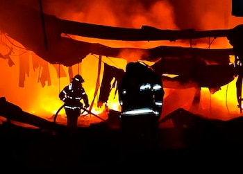 El Cuerpo de Bomberos atendió