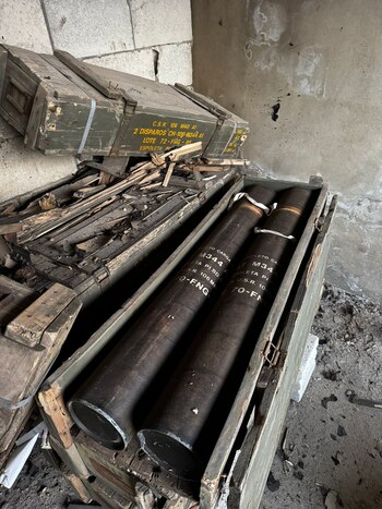 Se encontraron armas y suministros