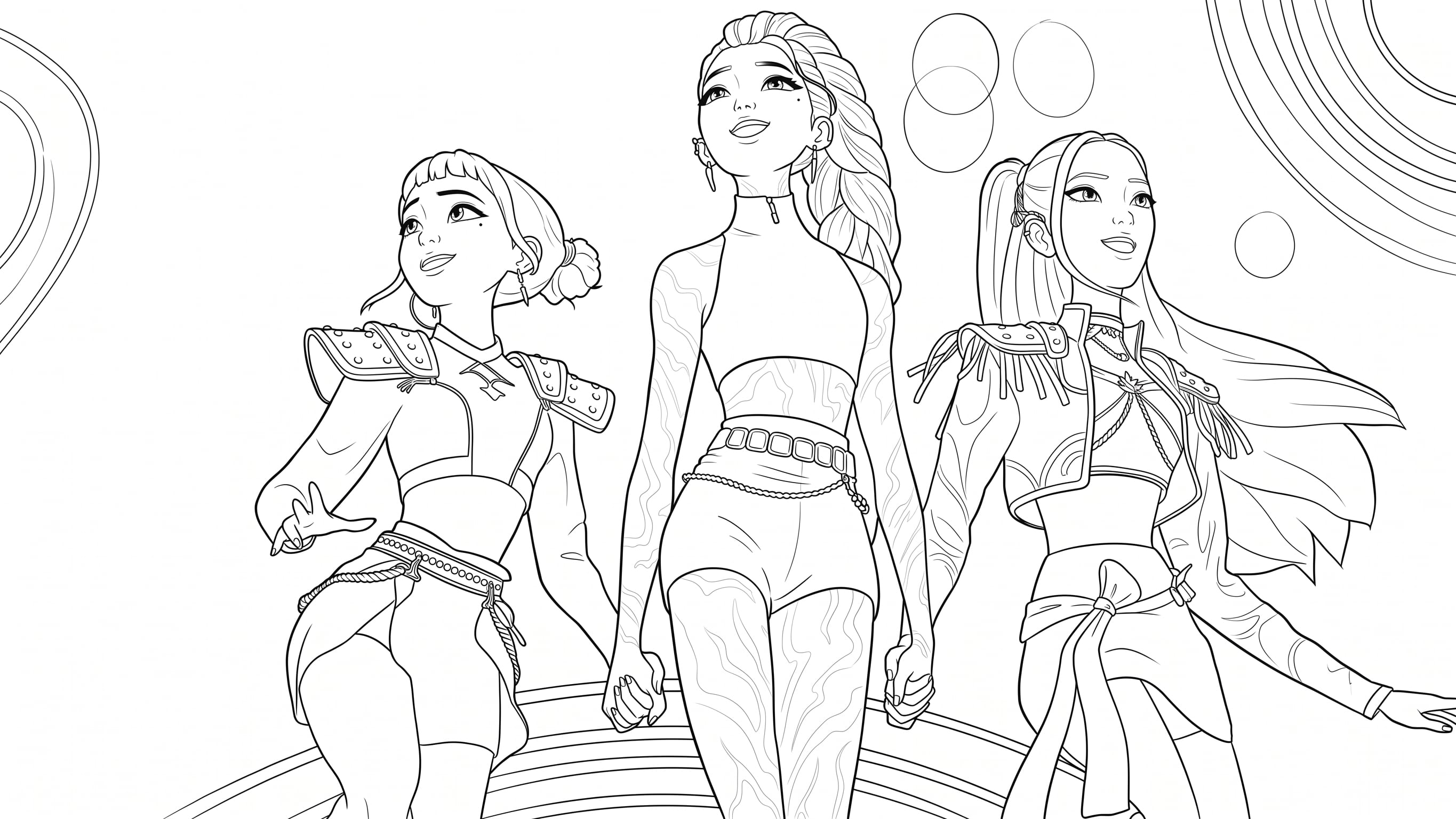 Hay múltiples escenas que se pueden recrear de Las Guerreras K-pop. (Foto: Gemini)