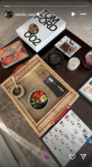 El desayuno de Wanda tras