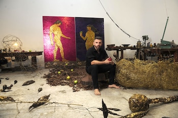 Marcelo Toledo, retratado en su