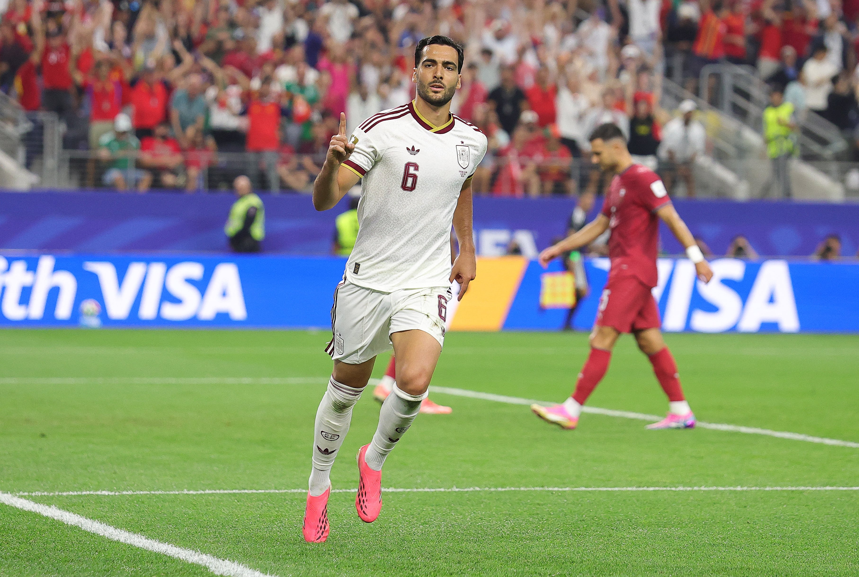 Merino celebrando. (Photo by Alex Slitz / GETTY IMAGES NORTH AMERICA / Getty Images via AFP)
