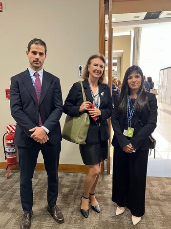 La canciller Diana Mondino participó