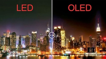 Diferencias entre una pantalla LED y OLED. (foto: Full Aprendizaje)