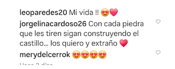 Jorgelina Cardozo y un mensaje