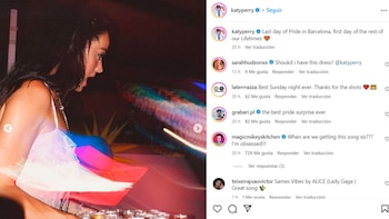 En Barcelona, Katy Perry sorprendió