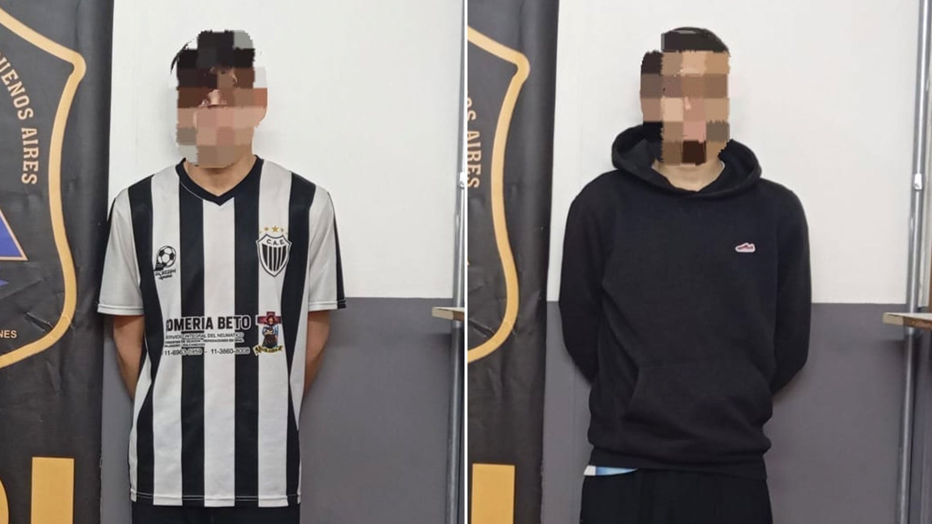 Dos de los sospechosos que fueron detenidos