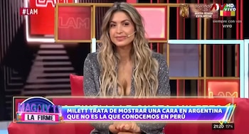 Magaly Medina cuestiona a Milett Figueroa. (Captura: Magaly TV La Firme)