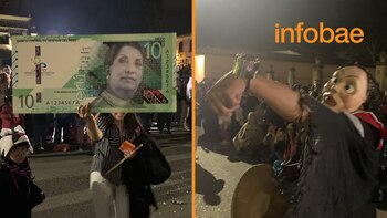 El "menú de 10 soles" y el reloj Rolex de la presidenta Dina Boluarte fueron los protagonistas de las comparsas durante los carnavales. (Foto: @ChavezWar)