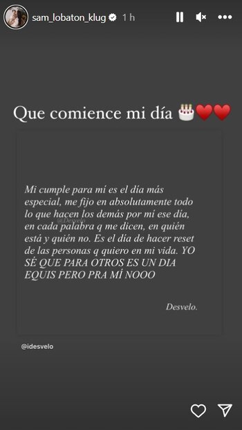 Samahara Lobatón cumplió 22 años