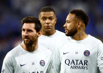 Lionel Messi, Neymar y Kylian