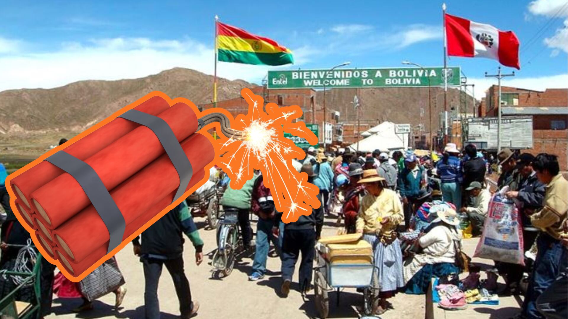 Perú es uno de los mayores productores y exportadores de explosivos en la región; Bolivia es su segundo destino principal. (Composición: Infobae)