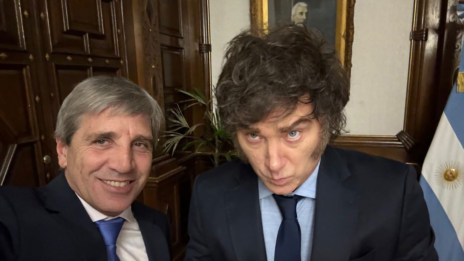 Luis Caputo y Javier Milei