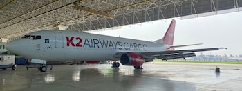 Desaparecieron cinco tripulantes a bordo de un avión de carga frente a la costa de Pakistán (Créditos: K2 Airways)