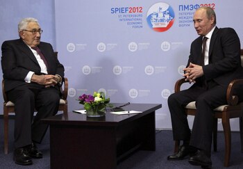 Kissinger y Vladimir Putin en
