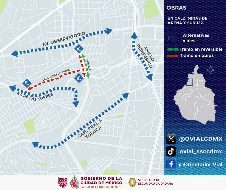 Avance en tiempo real sobre la Ciudad de México. (Redes sociales)