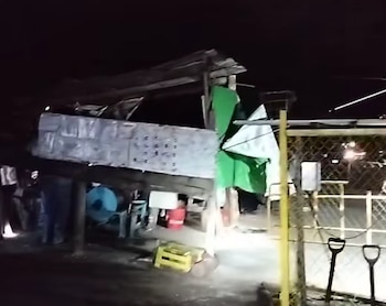 Autoridades trabajan para rescatar a los mineros atrapados. (Captura de pantalla)
