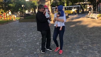 El ex vicepresidente junto a