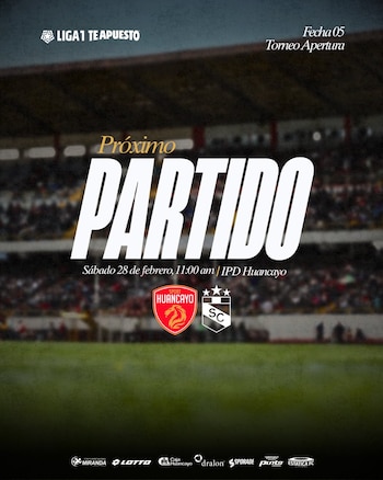 Horarios de Sporting Cristal vs