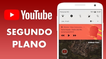 Ver YouTube en segundo plano.