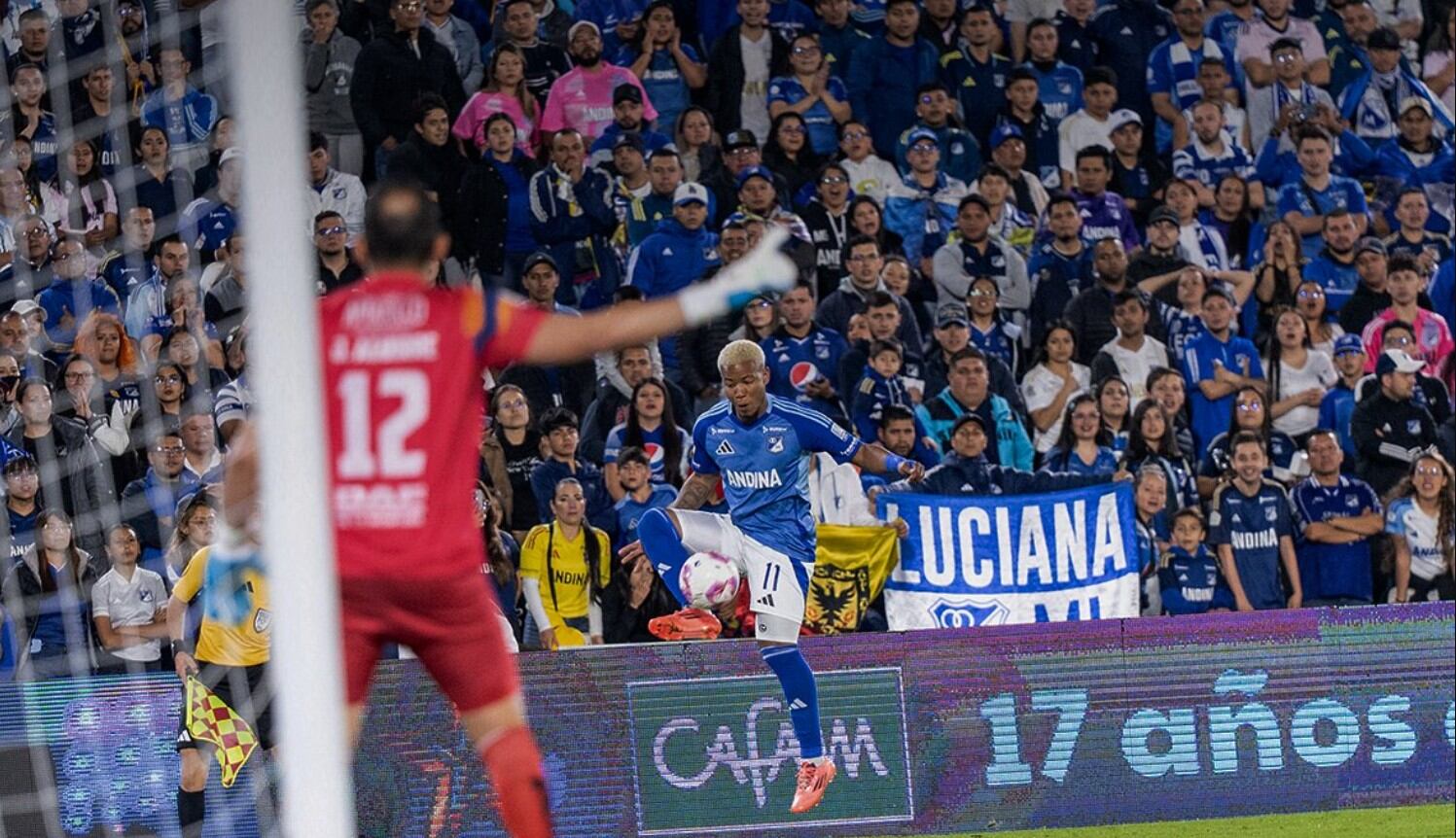 En el primer tiempo, Millonarios y Once Caldas empatan sin goles en El Campín - crédito Millonarios FC