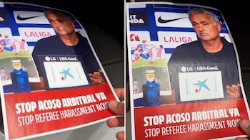 La burla del Atlético de Madrid a Mourinho tras su reclamo contra el arbitraje en la derrota del Real Madrid en el derbi