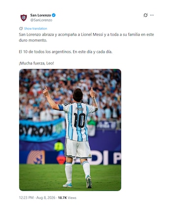 captura mensaje jorge messi