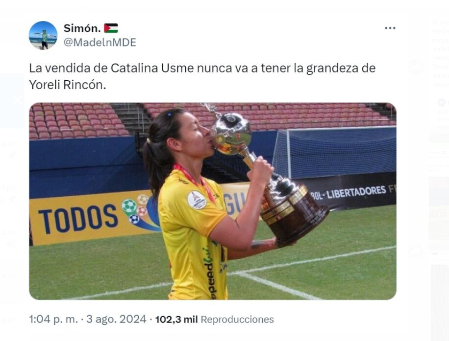 La ausencia de Yoreli Rincón fue un tema candente en redes sociales, especialmente tras el fallo de Catalina Usme en los Olímpicos - crédito redes sociales