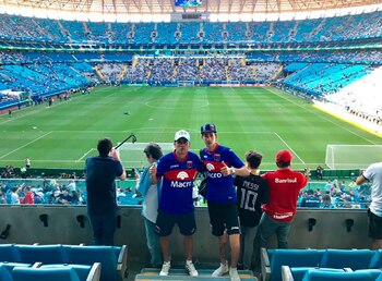 Diego acompañó a la selección