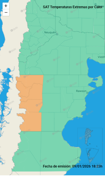 El SMN emitió este viernes