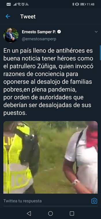 El expresidente de Colombia, Ernesto