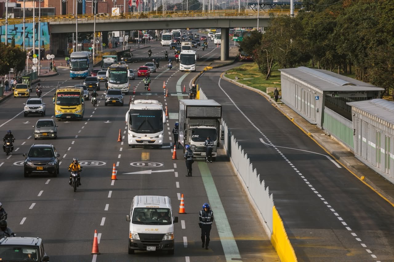 El siniestro vial ocurrió en la Autopista Norte con calle 153, en la localidad de Suba, en sentido norte-sur - crédito Secretaría de Movilidad