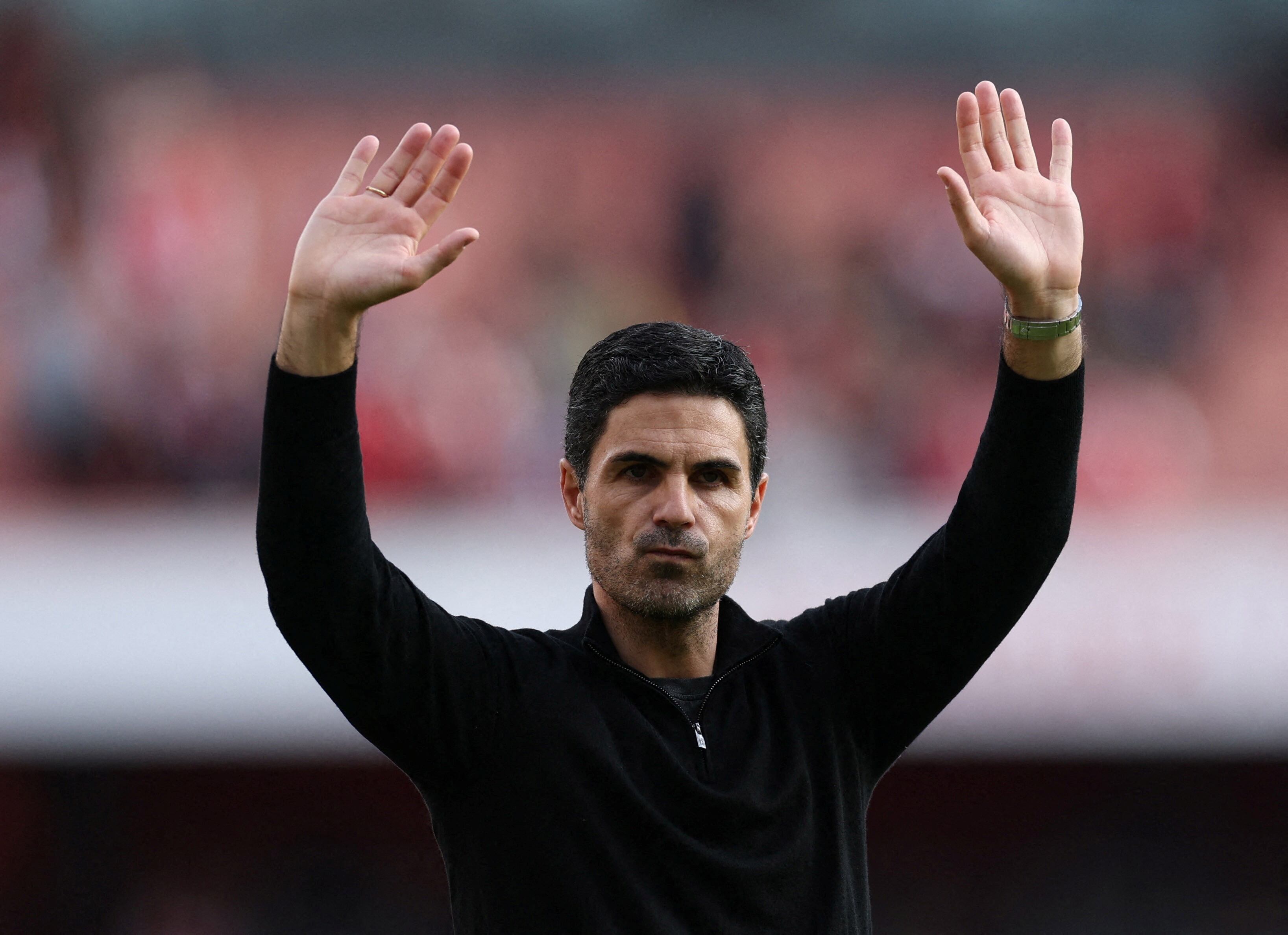 Mikel Arteta, técnico del Arsenal, aceptaría a Christian Mosquera para reforzar la defensa - crédito John Sibley/Action Images vía Reuters