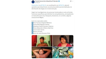 Los detenidos en el operativo,